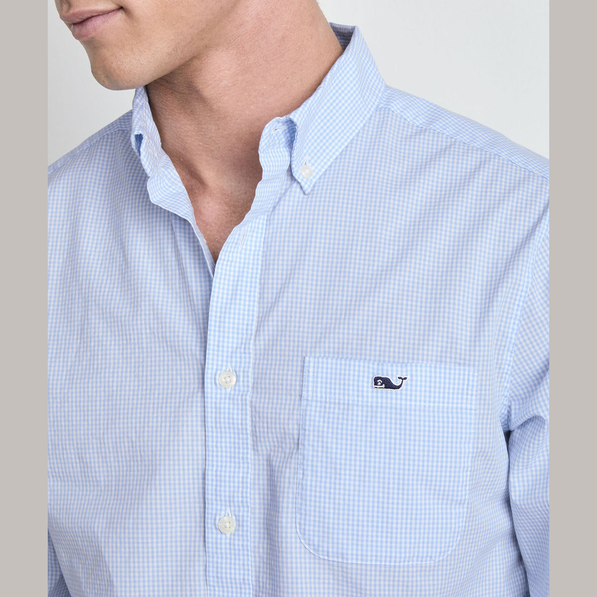 Vineyard Vines | Camisa Anegada de cuadros vichy Perfect Wash Poplin