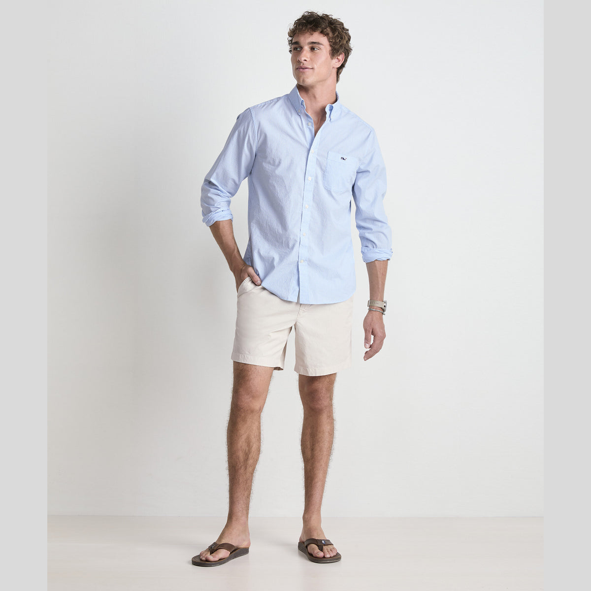 Vineyard Vines | Camisa Anegada de cuadros vichy Perfect Wash Poplin