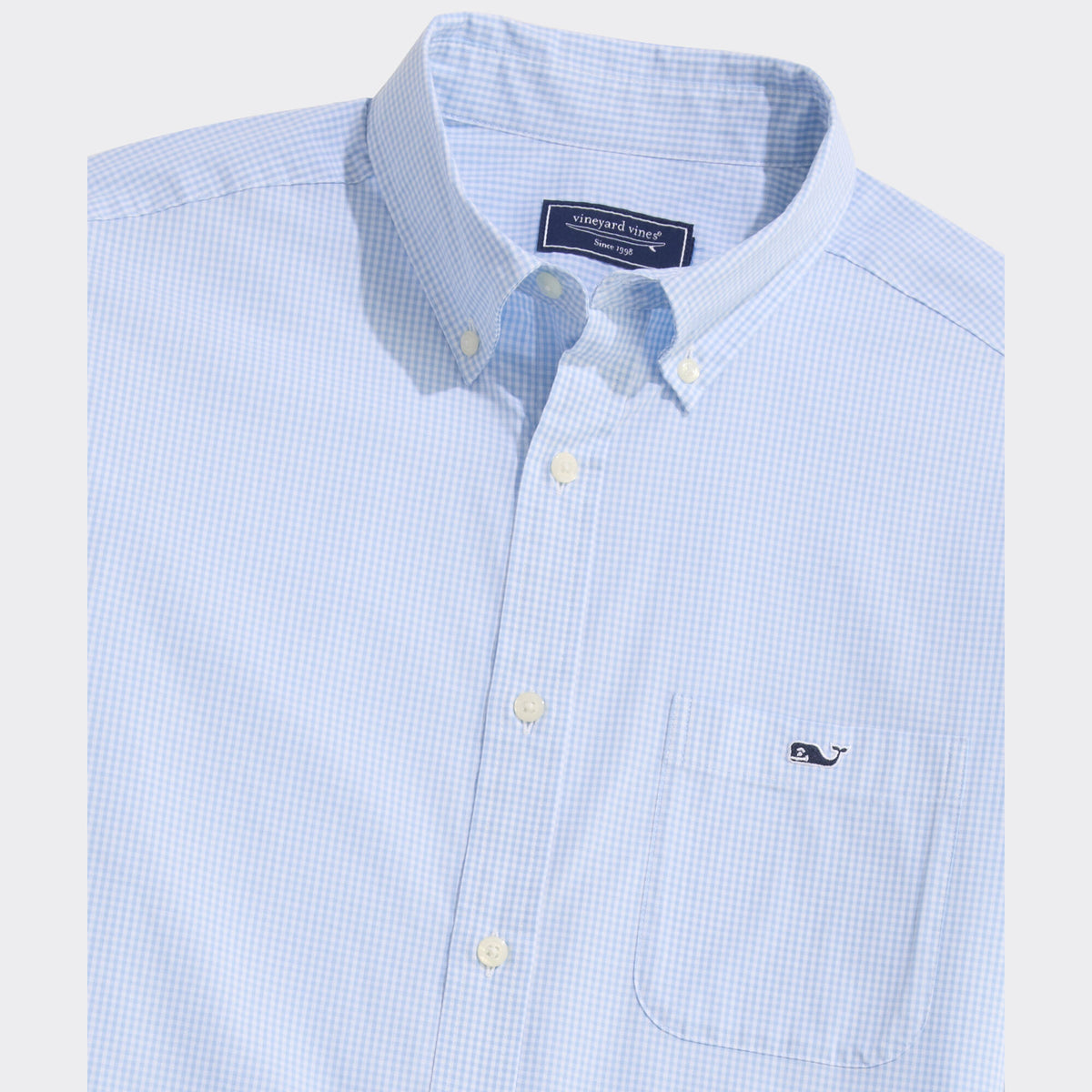 Vineyard Vines | Camisa Anegada de cuadros vichy Perfect Wash Poplin