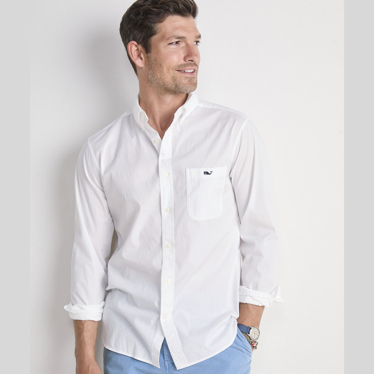 Vineyard Vines | Camisa para hombre Shoreline Sld Slt