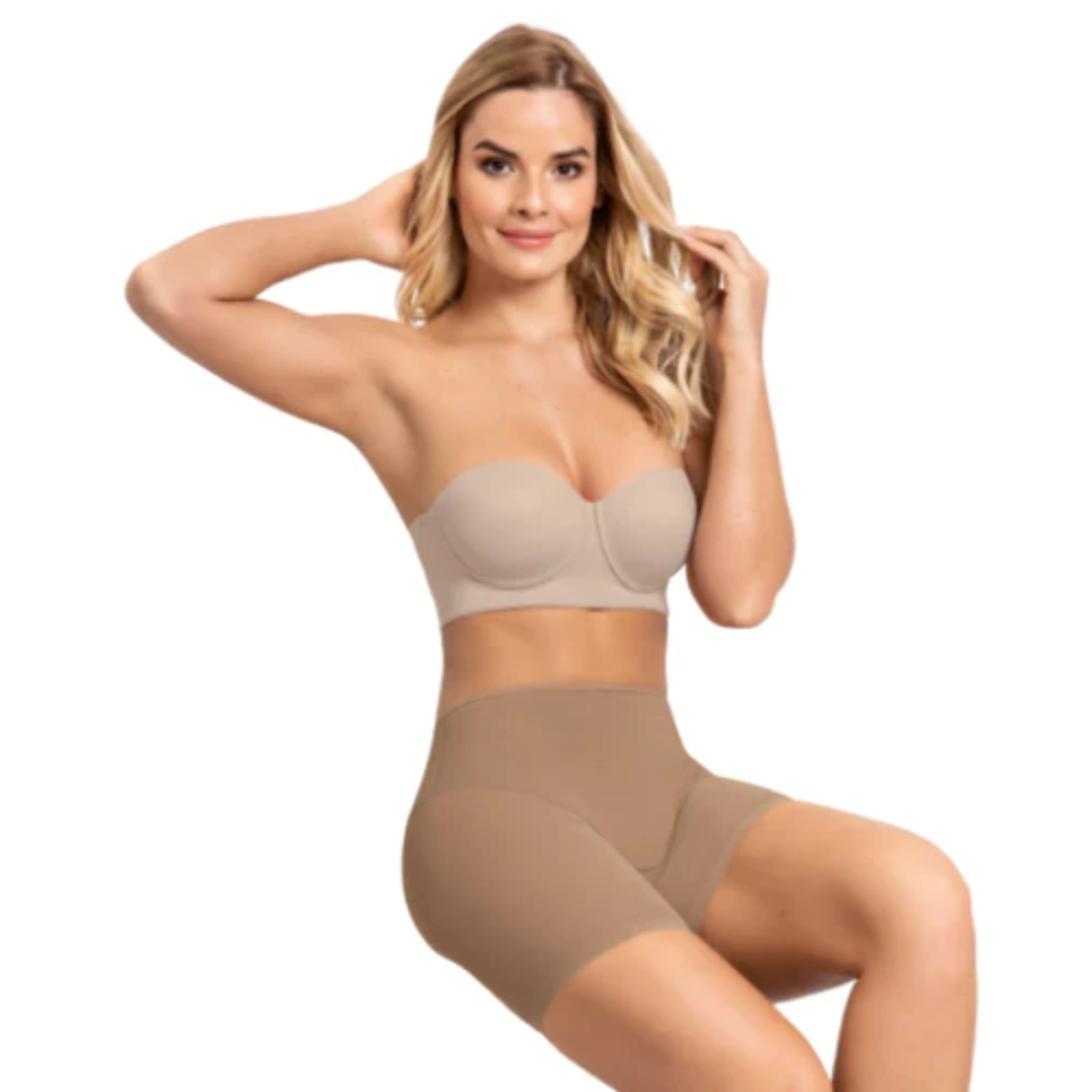Leonisa | Panty faja short invisible efecto brasilera