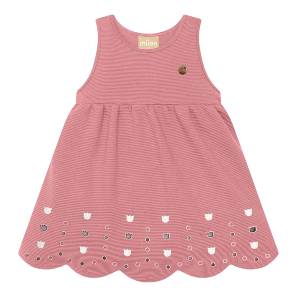 Milon | Conjunto de Body y Traje Cortado a Laser para Niña Bebé