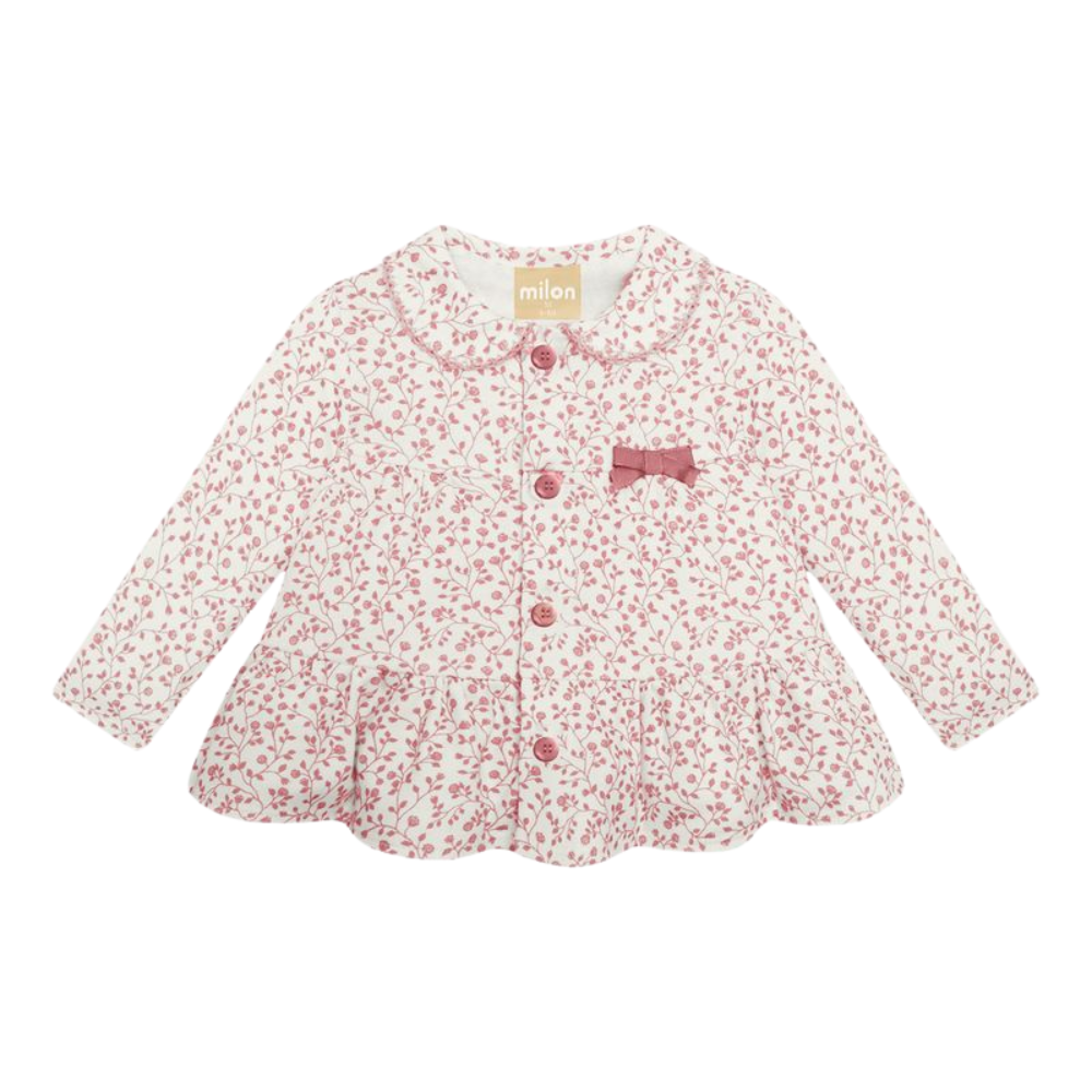 Milon | Conjunto con Estampado de Flores para Niña Bebé