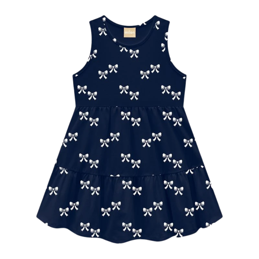 Milon | Vestido con Arcos y Mangas Cortas para Niña