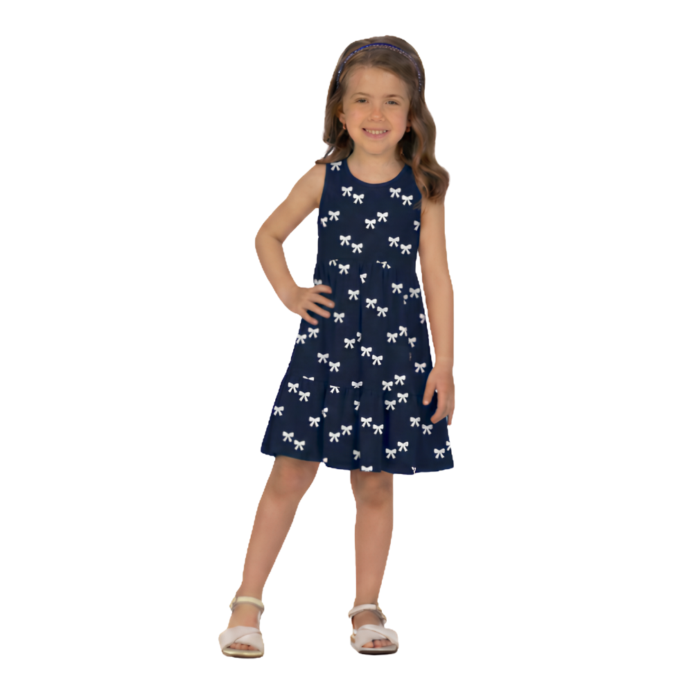 Milon | Vestido con Arcos y Mangas Cortas para Niña