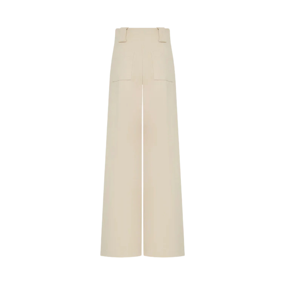 Pantalón New Paulette Mujer Padova - color Arena detalle cintura