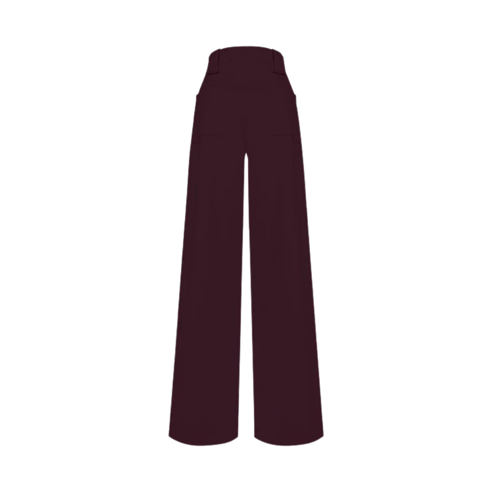 Pantalón New Paulette Mujer Padova - color Mauve silueta completa