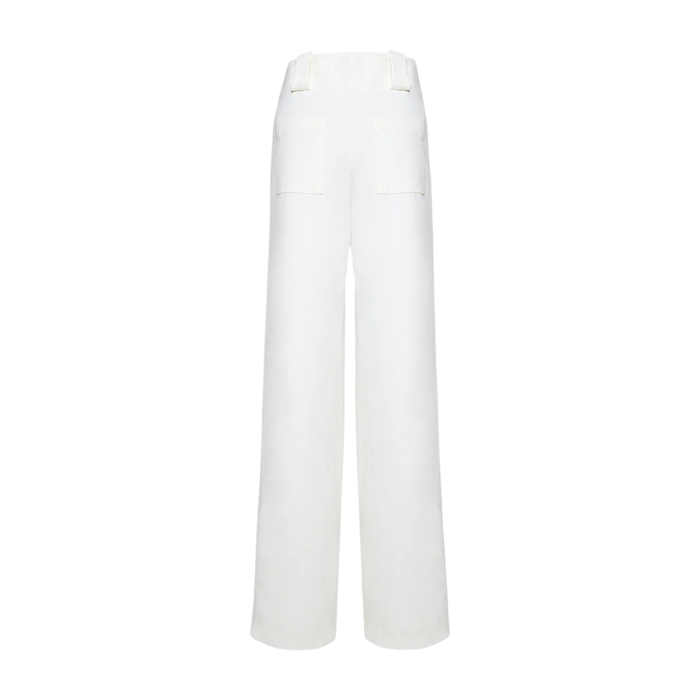 Pantalón New Paulette Mujer Padova - color Verde Oliva silueta completa