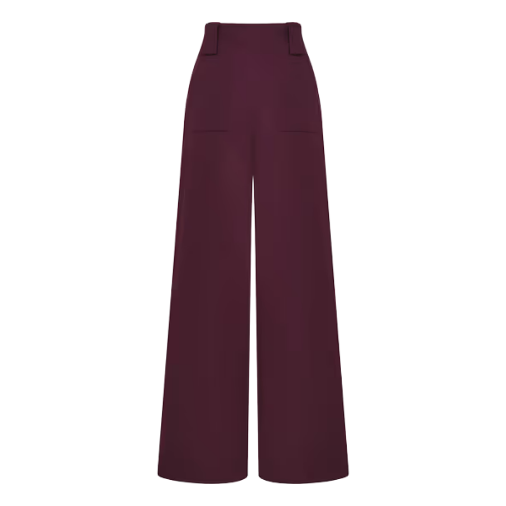 Pantalón New Paulette Mujer Padova - color Taupe detalle cintura