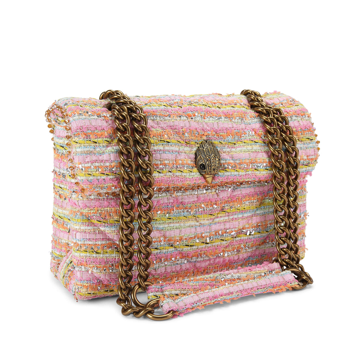 Kurt Geiger | Bolso Kensington de Tweed Rosa