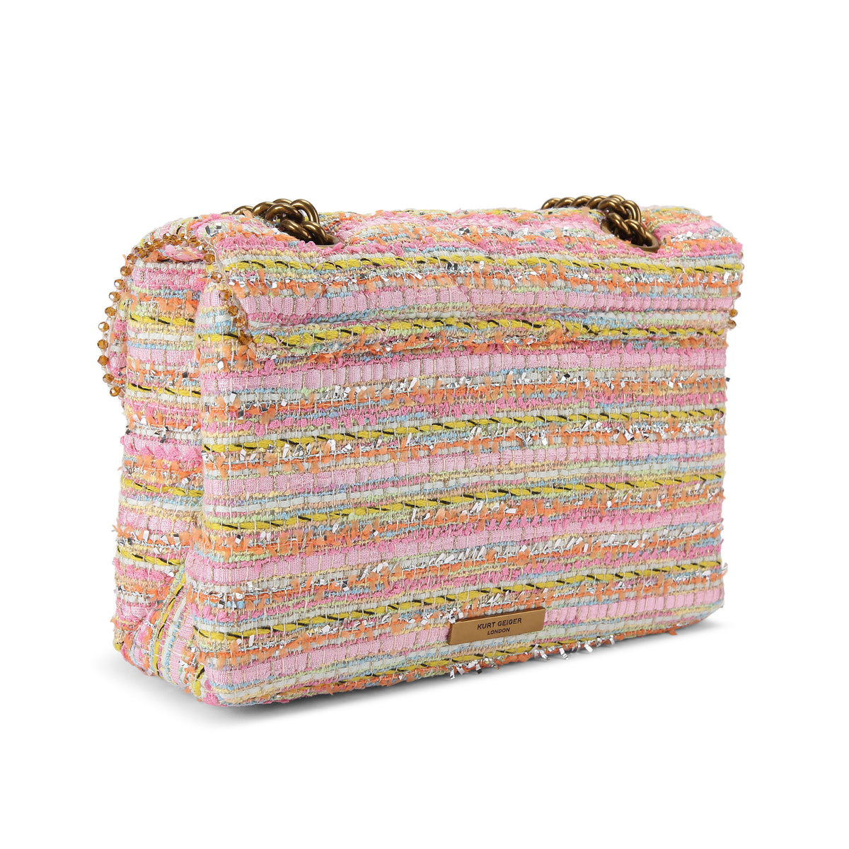 Kurt Geiger | Bolso Kensington de Tweed Rosa