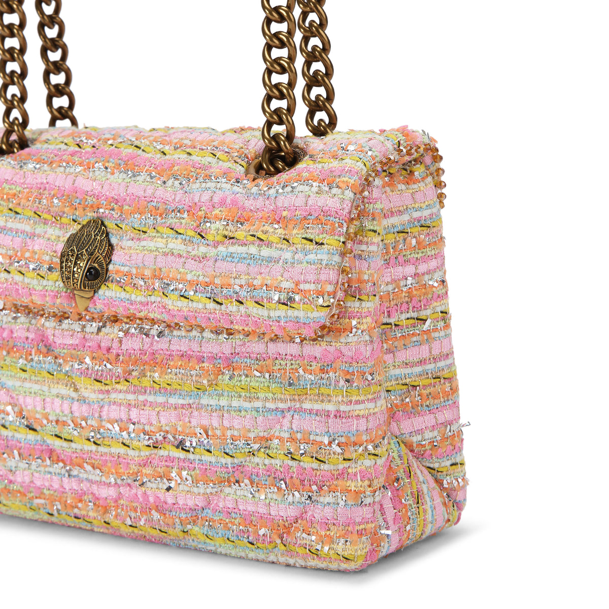 Kurt Geiger | Bolso Kensington de Tweed Rosa