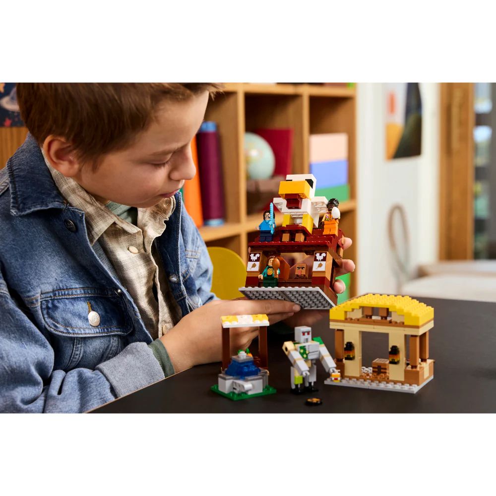 Lego | Minecraft El Ataque a la Aldea del Globo de Ghast
