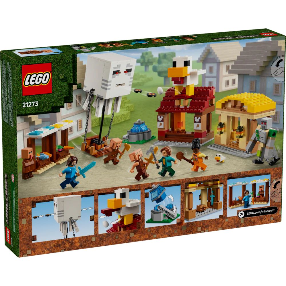Lego | Minecraft El Ataque a la Aldea del Globo de Ghast
