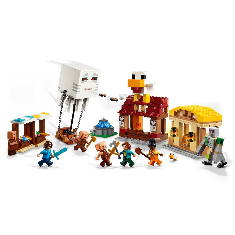 Lego | Minecraft El Ataque a la Aldea del Globo de Ghast