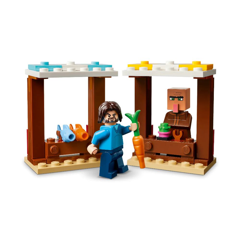 Lego | Minecraft El Ataque a la Aldea del Globo de Ghast