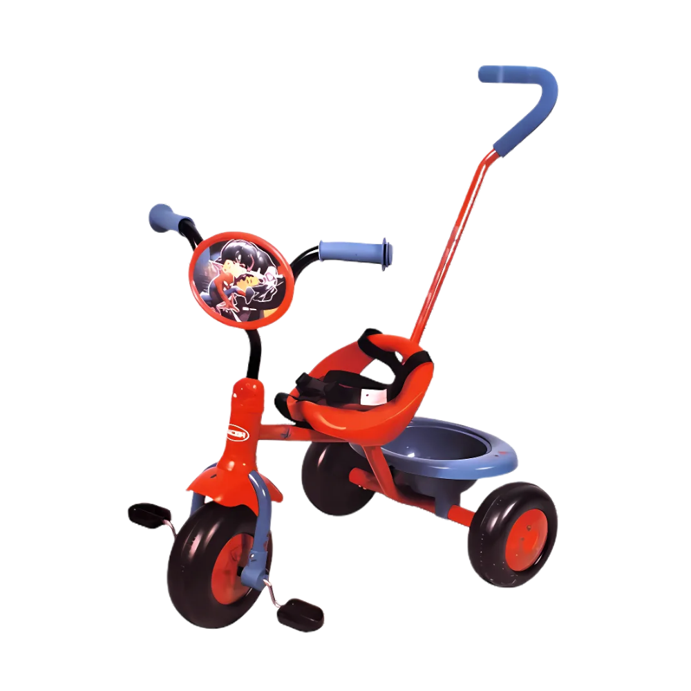 Spiderman | Triciclo Infantil con Canasta y Cinturón