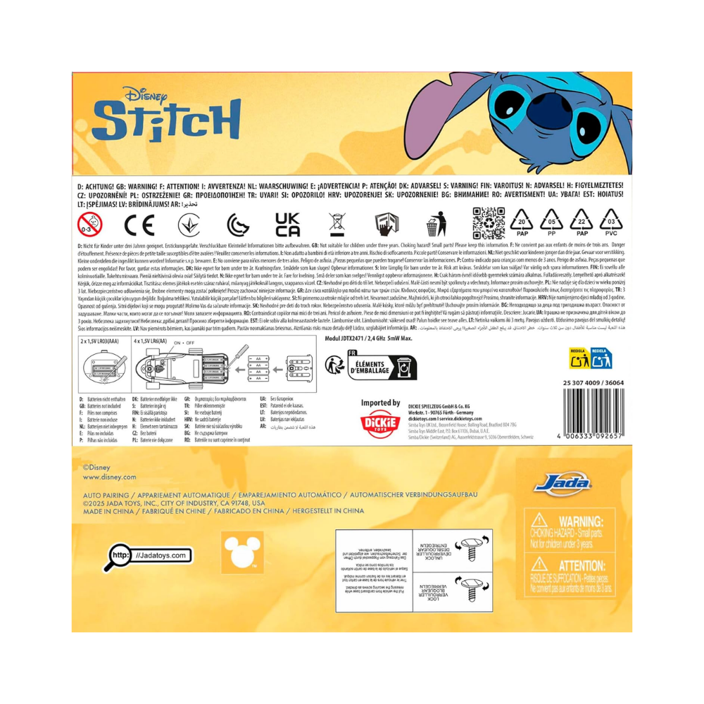 Stitch | Stitch en un Skateboard de Control Remoto