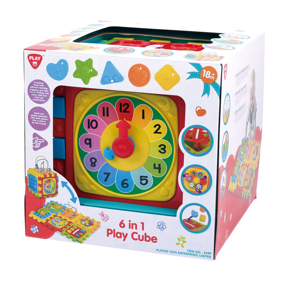 Playgo  | 6 In 1 Play Cube