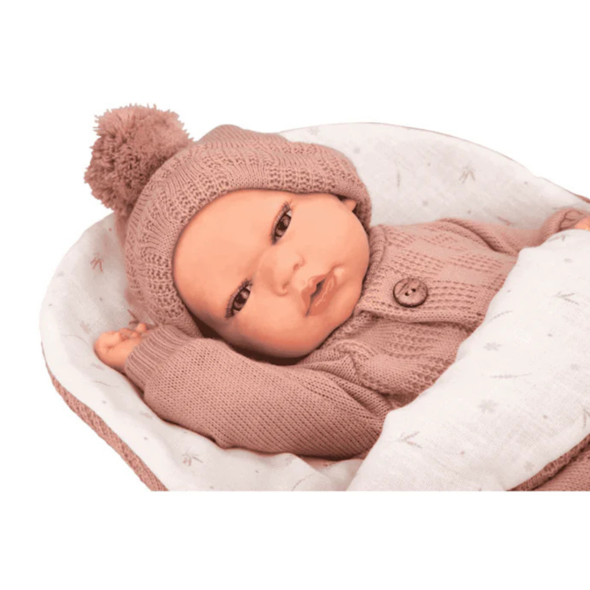 Arias | Muñeca Reborn Elba Rosa con Saco Dormir 40 cm