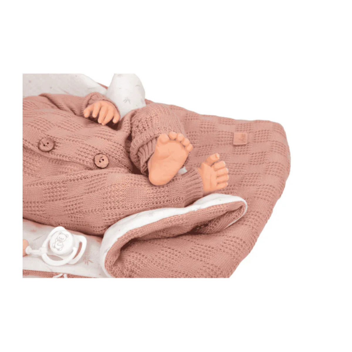 Arias | Muñeca Reborn Elba Rosa con Saco Dormir 40 cm