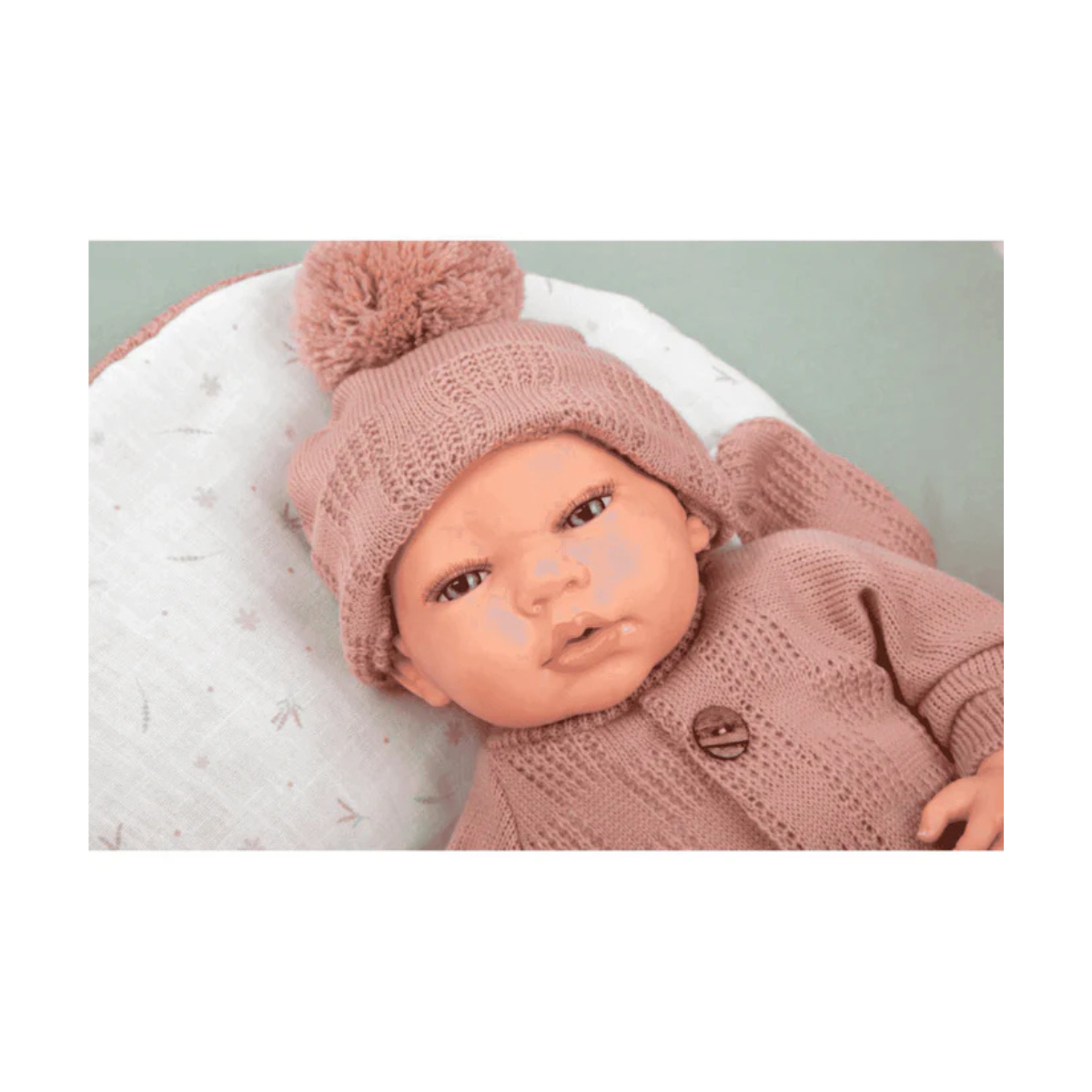 Arias | Muñeca Reborn Elba Rosa con Saco Dormir 40 cm