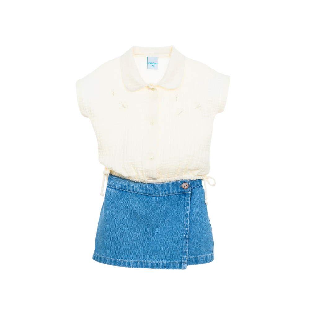 Chaticos | Conjunto Falda Short Para Bebé