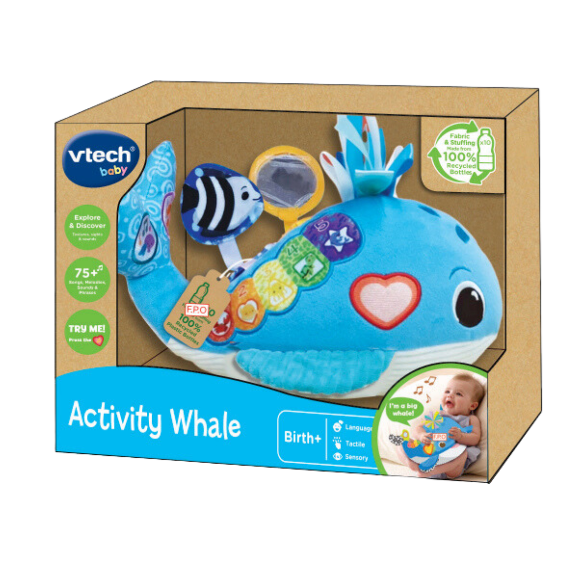 Marina la Ballena Peluche Sensorial