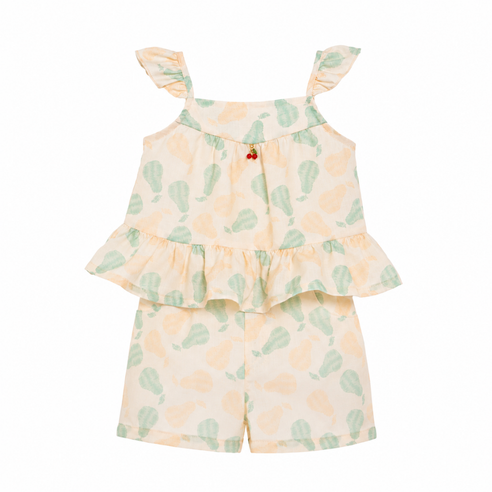 Chaticos | Conjunto Estampado con Top de Tirantes y Short para Niña