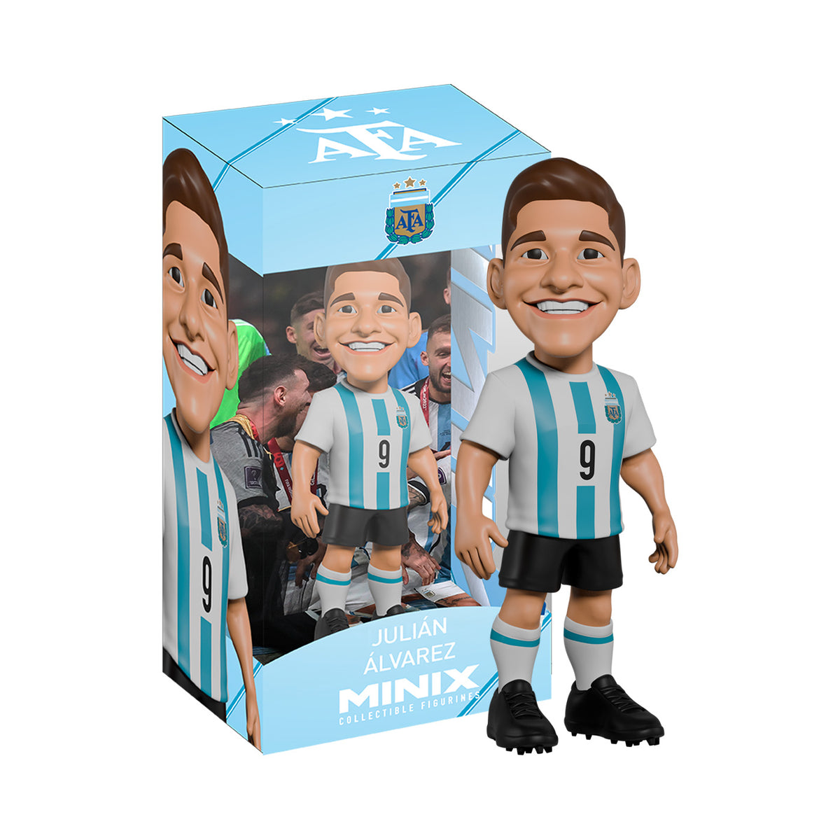 Minix | Figura Coleccionable World Cup Julian Alvarez Argentina 12cm