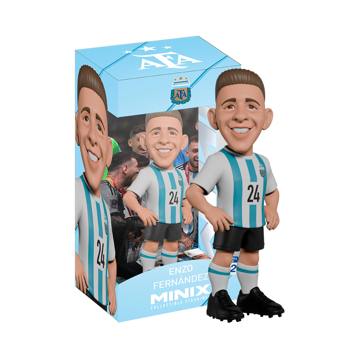Minix | Figura Coleccionable World Cup Enzo Fernandez Argentina 12cm