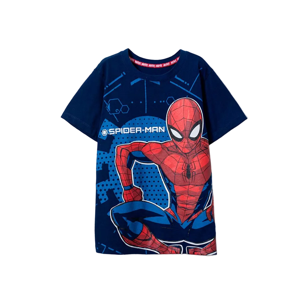 Camiseta Niño Spiderman Mic - color Azul vista frontal