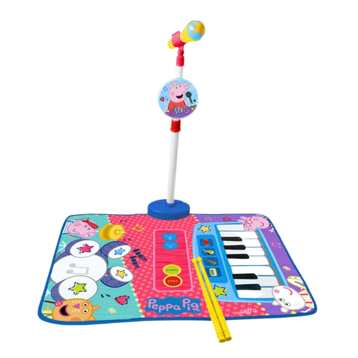 Alfombra, Batería y Piano Peppa Pig