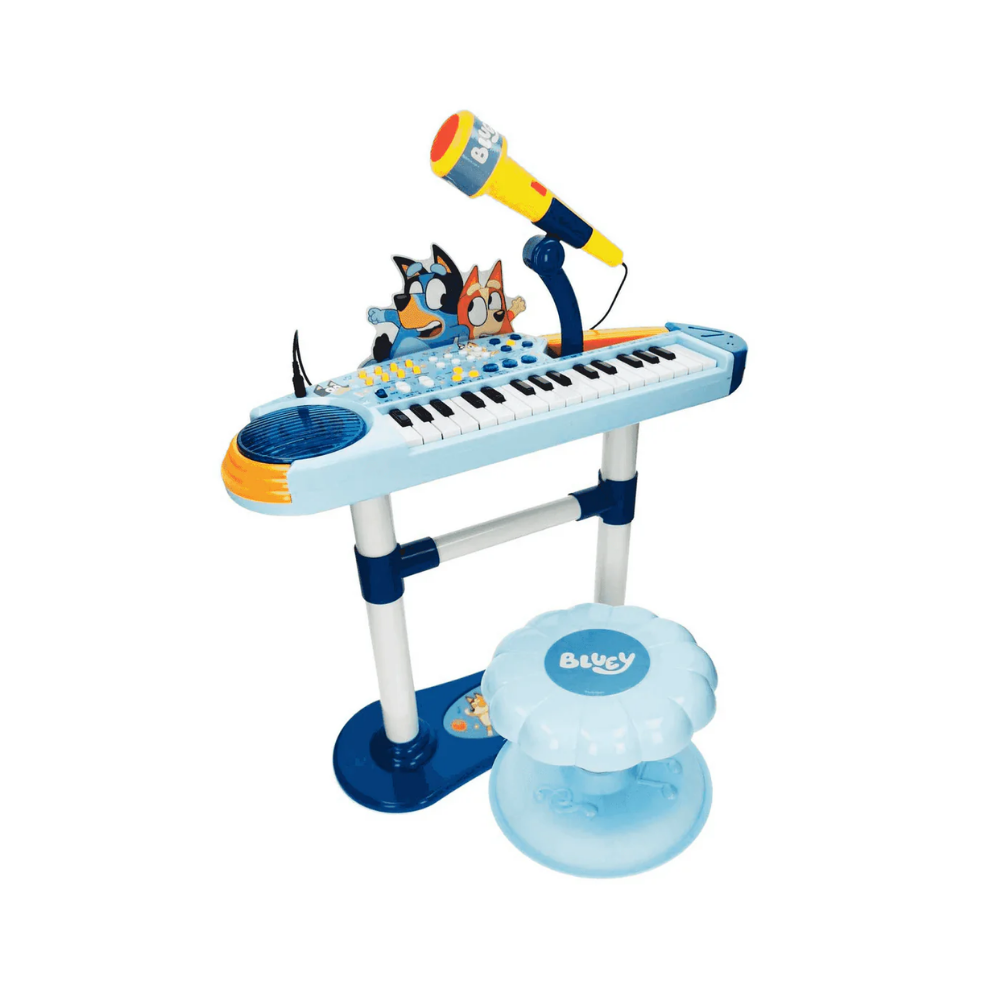 Reig | Órgano con Micrófono, Pie y Banqueta Bluey