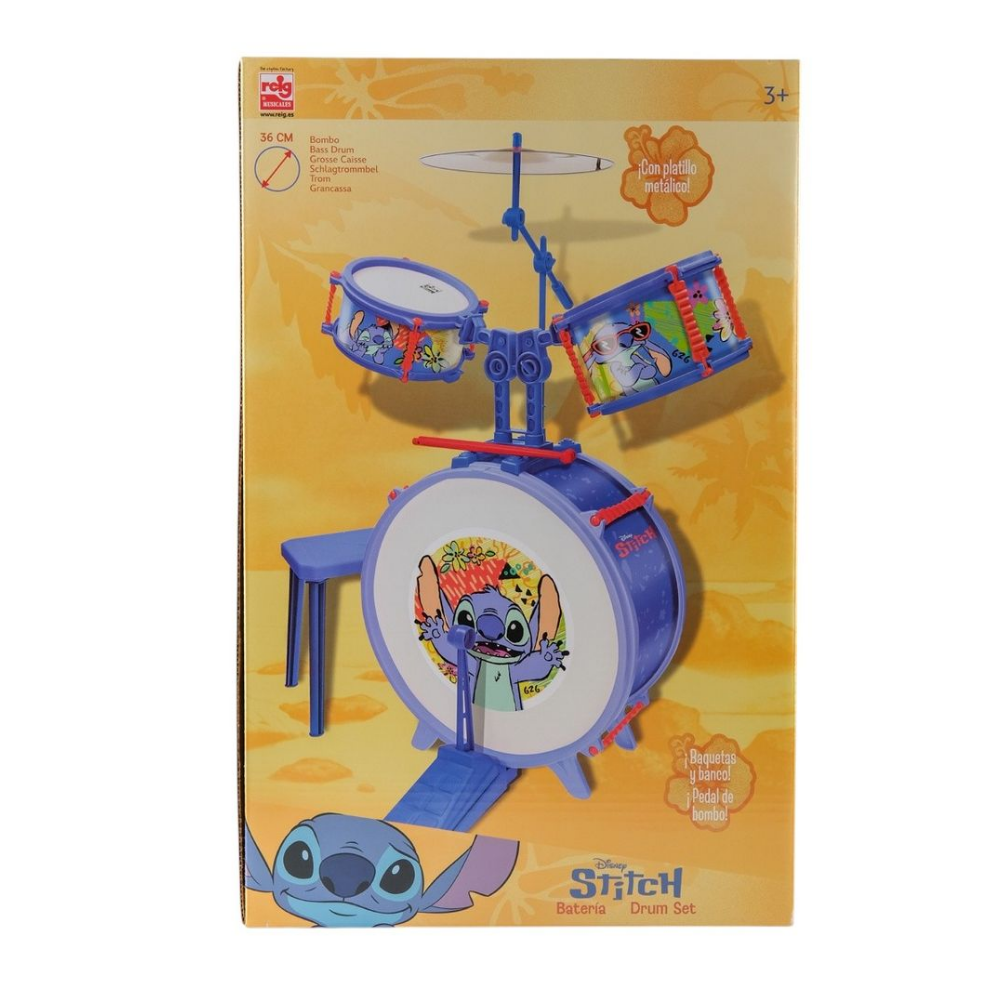 Reig | Set de batería Stitch juego musical infantil
