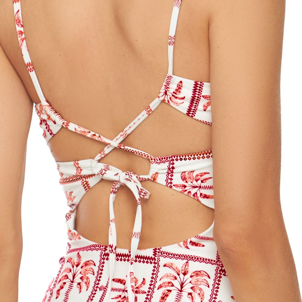 Traje de Baño Entero Bambu Dama Dulzamara - vista trasera detalle bordado