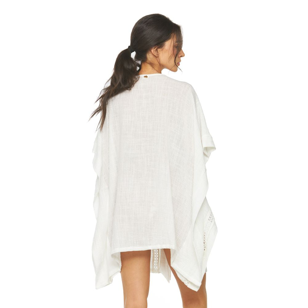 Kimono Hematita Dama Dulzamara - detalle tejido y caída fluida