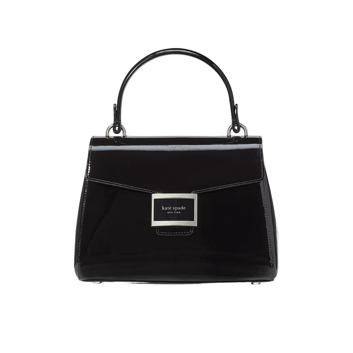 Katy Patent Leather Small Top Handle Bag