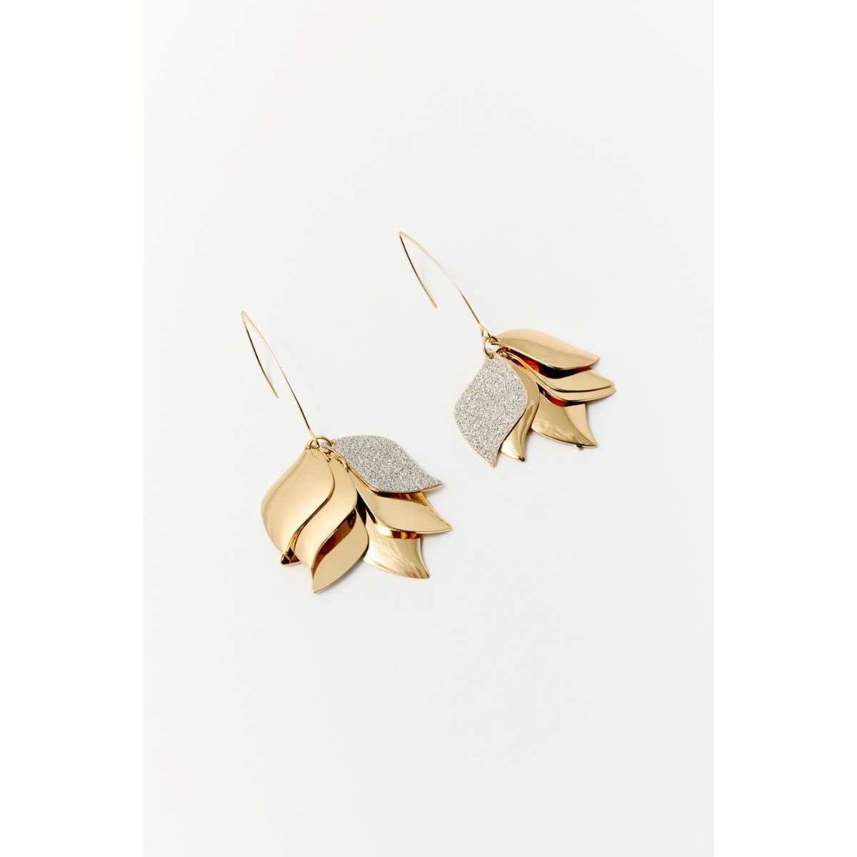 Sfera | Pendientes Pétalos Purpurina