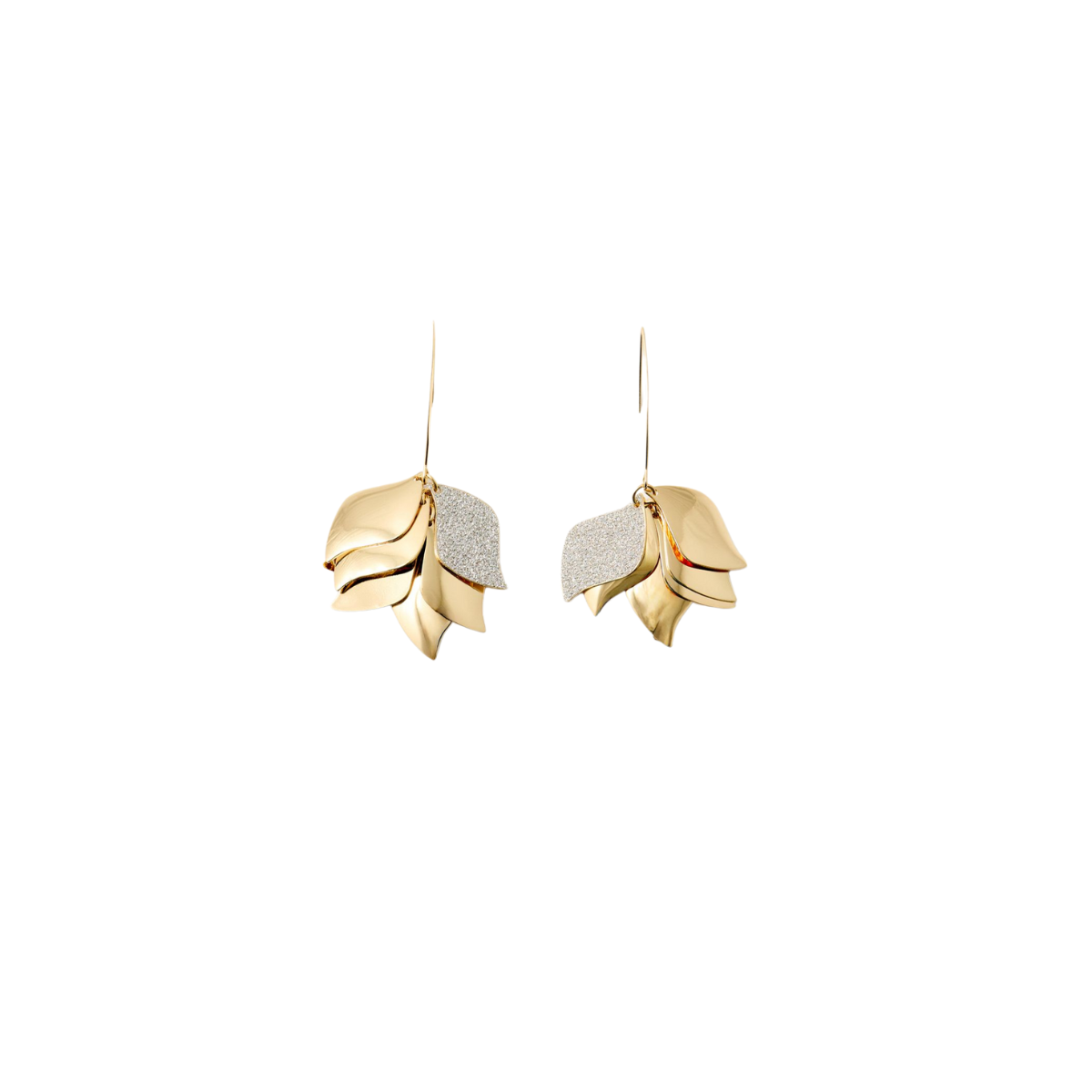 Sfera | Pendientes Pétalos Purpurina
