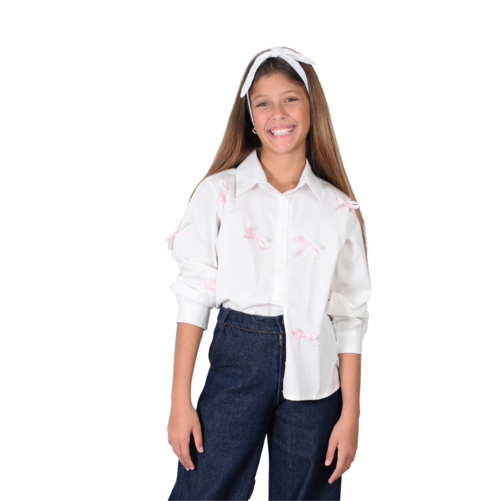 Zocca Kids | Camisa Manga Larga con Lacitos para Niña