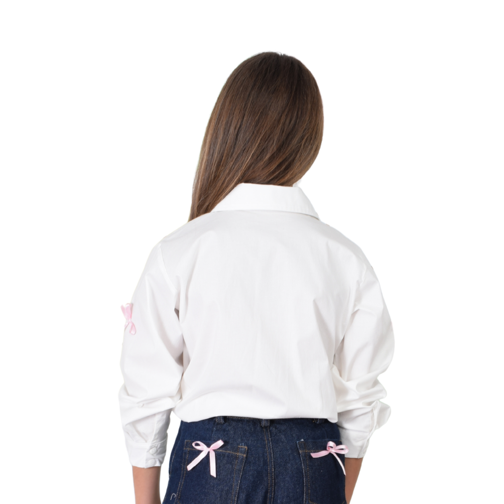 Zocca Kids | Camisa Manga Larga con Lacitos para Niña