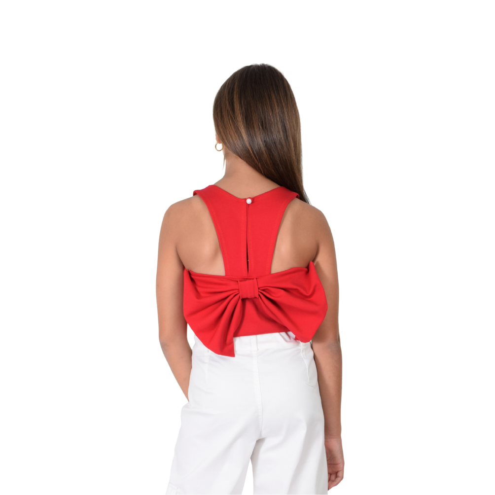 Zocca Kids | Blusa Manga Sisa con Lazo en la Espalda para Niña