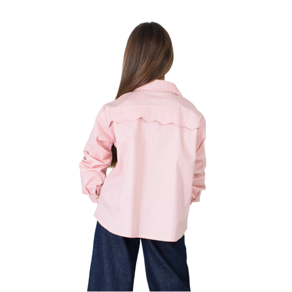 Zocca Kids | Camisa Manga Larga con Pechera Sencilla para Niña