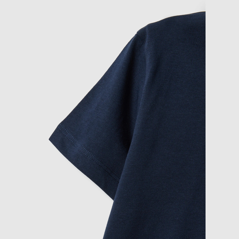 OVS | Camiseta azul de algodón puro cuello redondo infantil