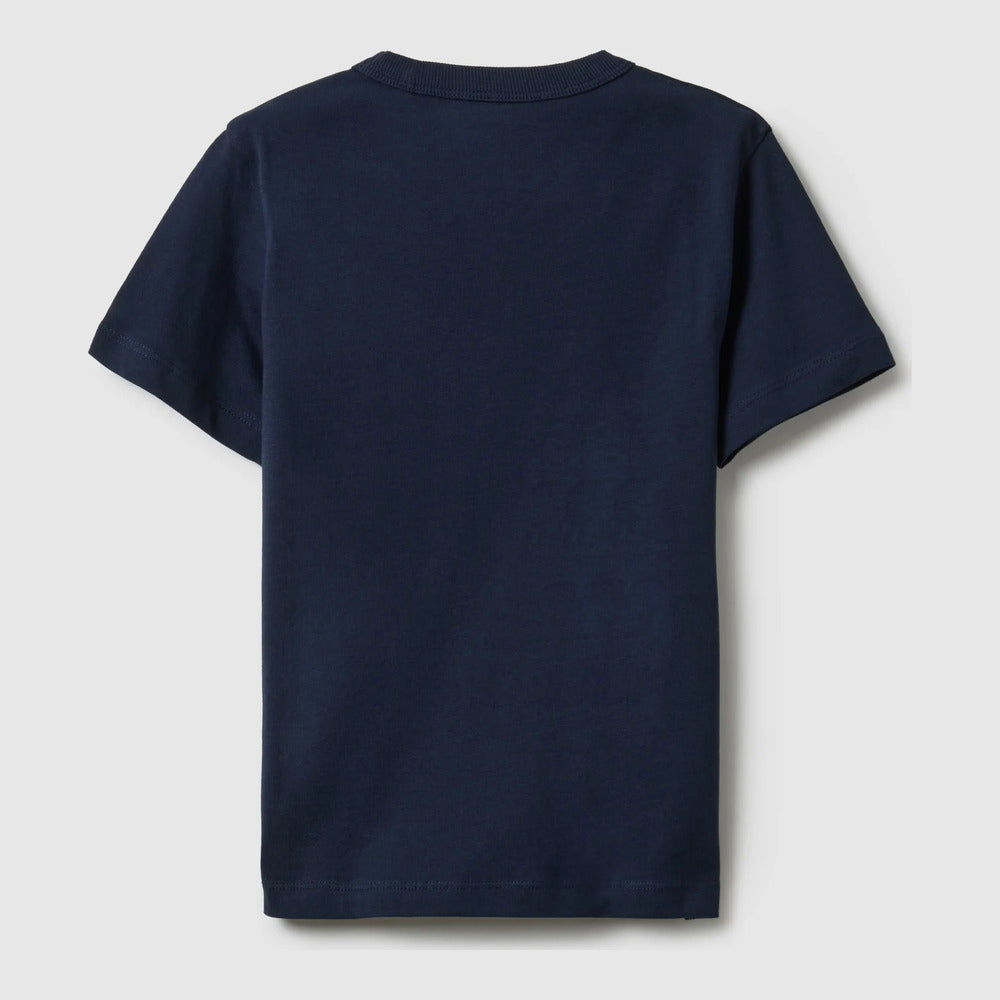 OVS | Camiseta azul de algodón puro cuello redondo infantil