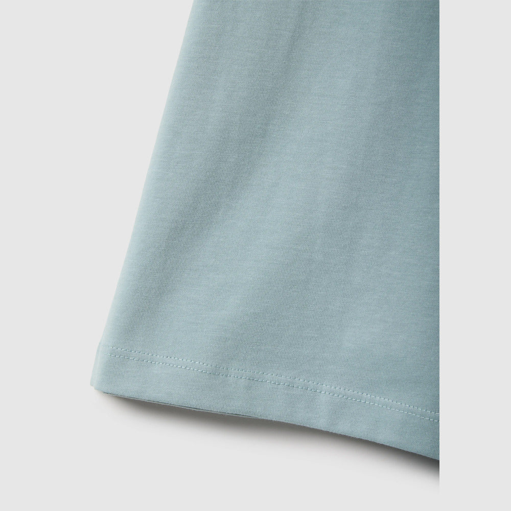 OVS | Camiseta azul de algodón puro cuello redondo infantil