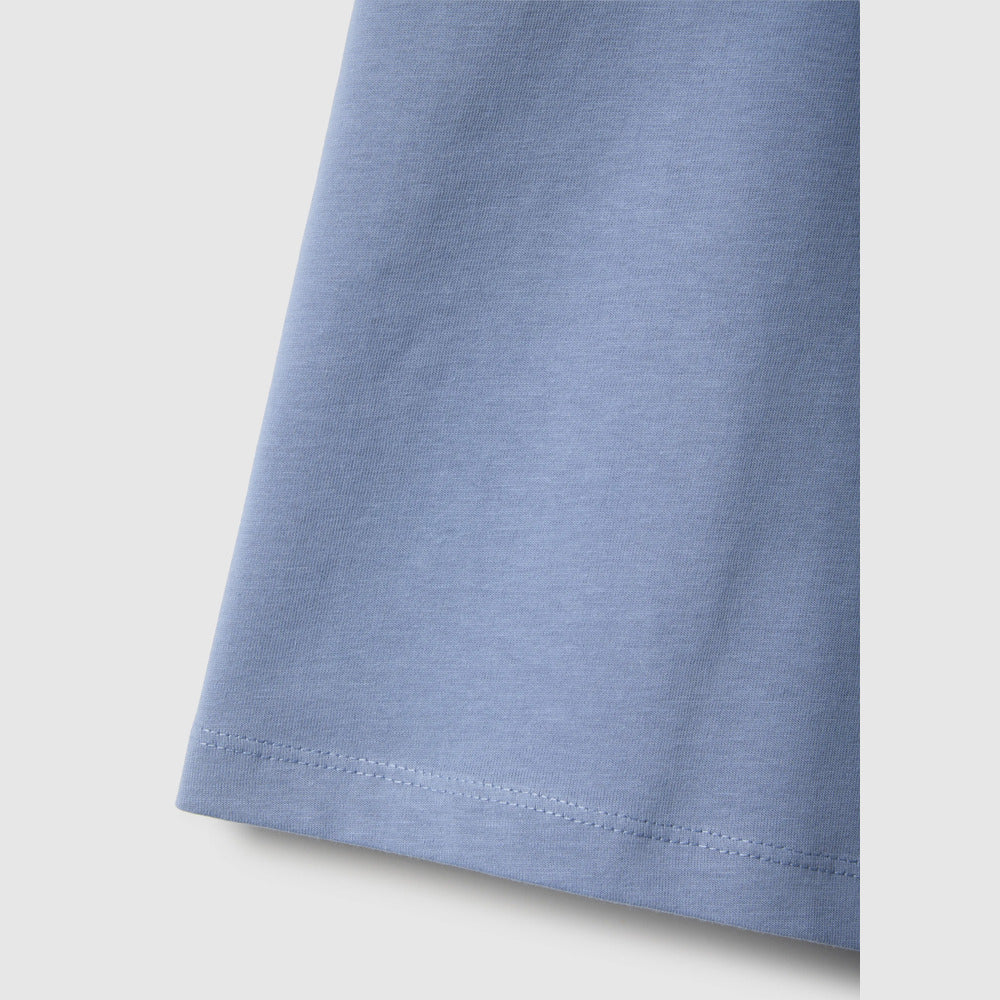 OVS | Camiseta azul de algodón puro cuello redondo infantil
