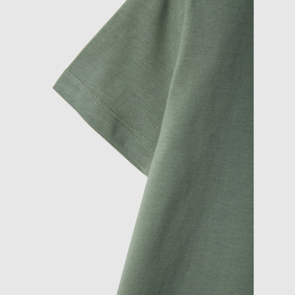 OVS | Camiseta verde de algodón puro cuello redondo infantil