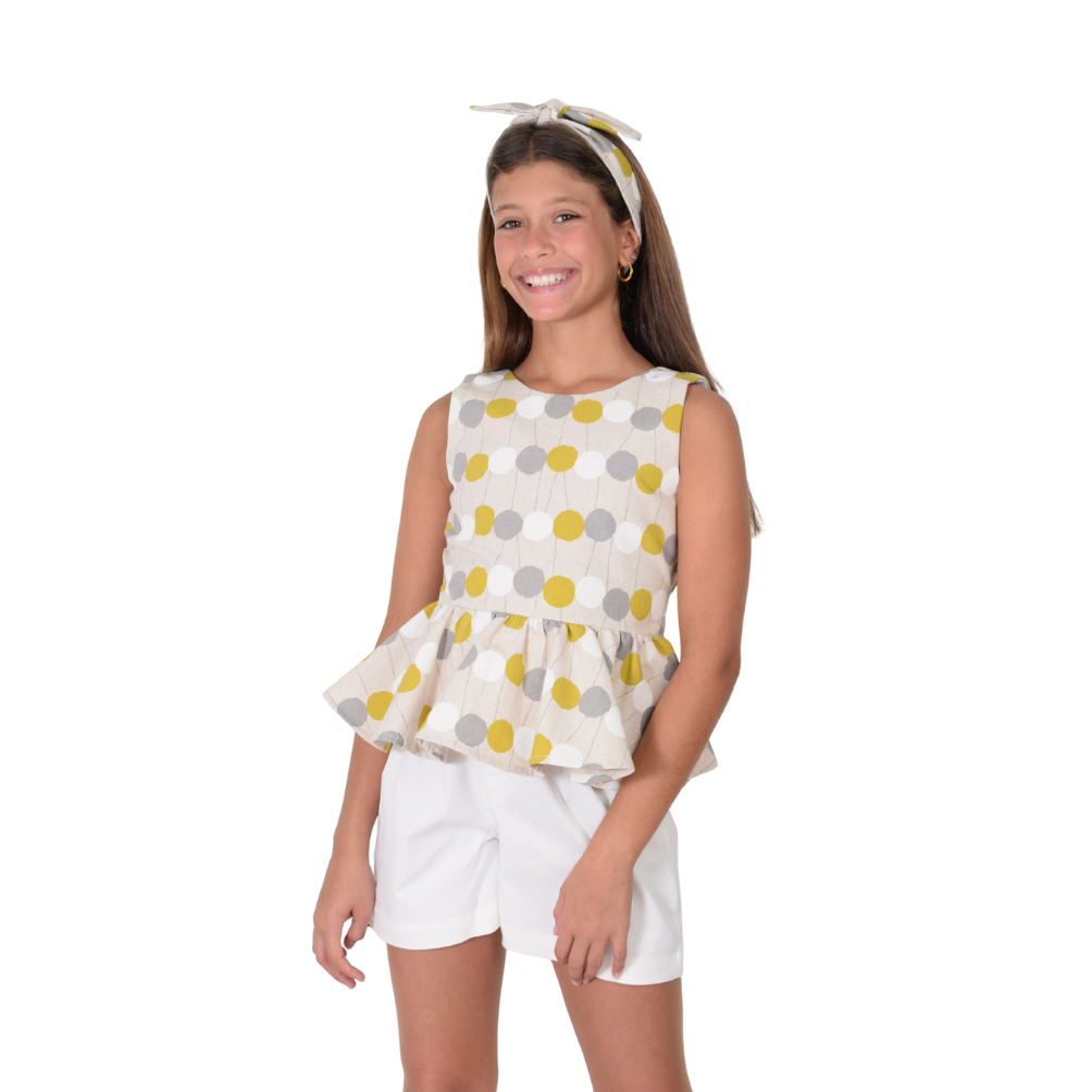 Zocca Kids | Short Básico De Pliegues para Niña